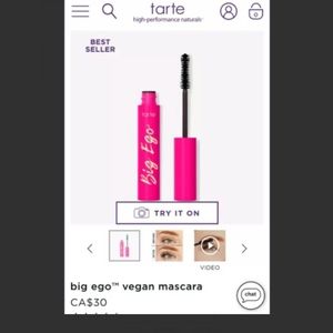 Tarte big ego mascara, black